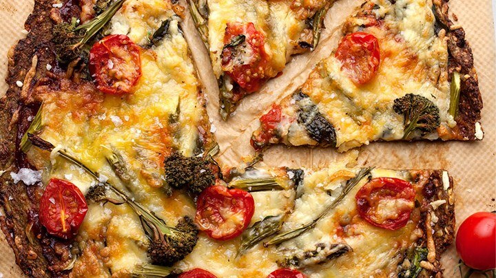 Veggie Kale & Quinoa Pizza